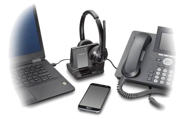 Poly Plantronics Savi 8220 Binaural Wireless Headset 207325-01 - Imagen 2