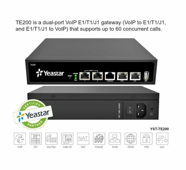 Yeastar TE200 NeoGate VoIP PRI Gateway TE200