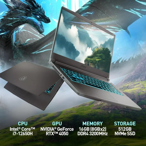 ¡Oferta! MSI Thin 15.6" i7-12650H 16GB  512GB  RTX 4050 B12VE-2023US - Imagen 2