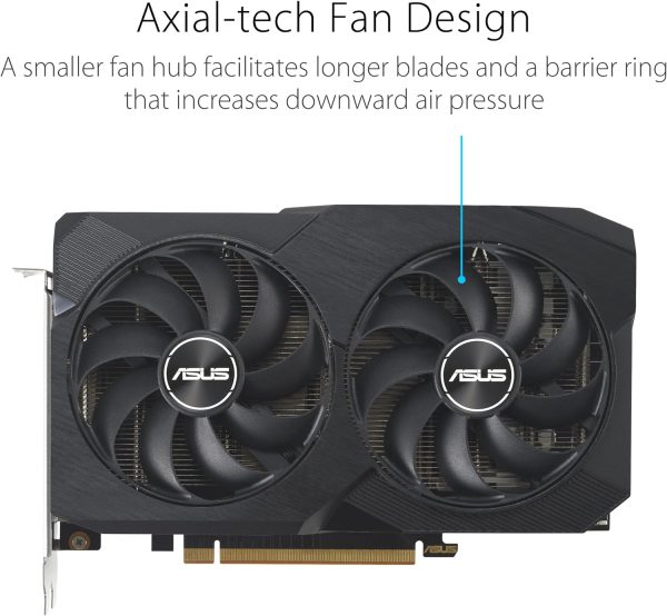 ¡Oferta! ASUS GEFORCE DUAL RX7600 AMD RADEON 8GB 90YV0IH2-M0AA00 - Imagen 2