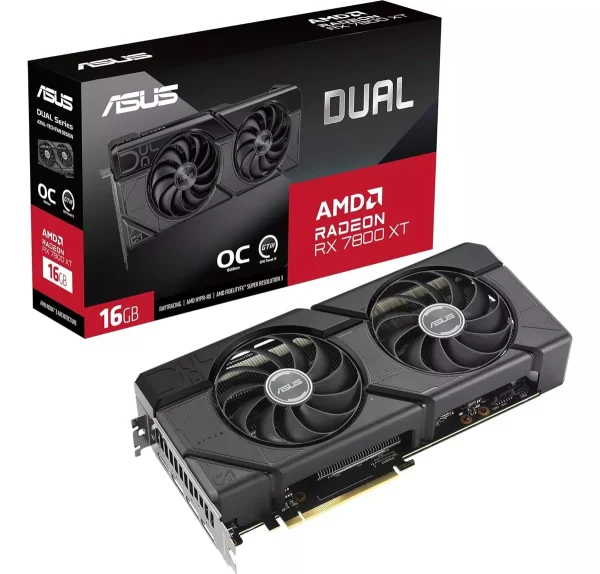 ¡Oferta! ASUS GEFORCE DUAL RX7800 XT OC 16GB GDDR6 90YVOJJ1-MVAA00