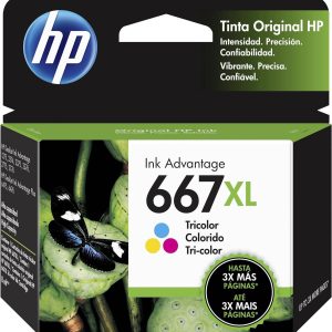 HP 667XL Negro Original 480 Páginas 3YM81AL