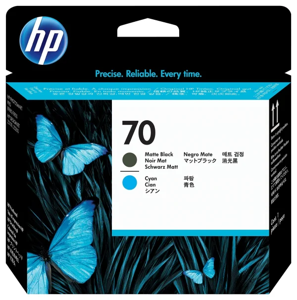 HP 70 Cabezal Negro Mate Cian Z5400 Z2100 C9404A