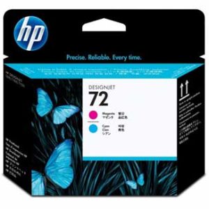 HP 72 Cabezal magenta y cian C9383A