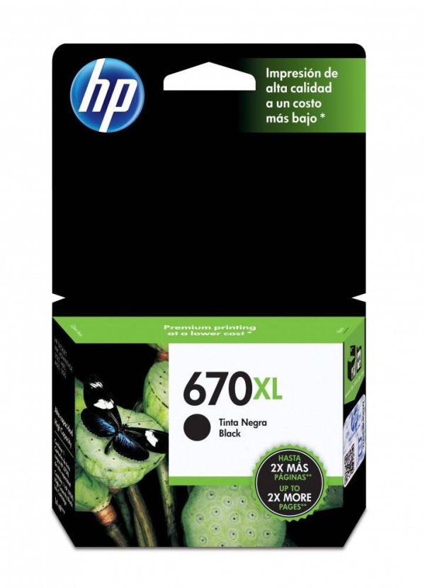 HP 670XL Negro Original CZ117AL