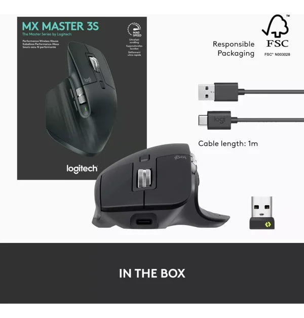 ¡Oferta! LOGITECH MOUSE INALAMBRICO MX MASTER 3S PERFORMANCE 910-006562 - Imagen 3