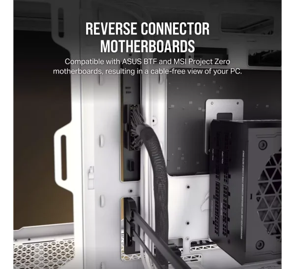 Case Corsair 6500d Airflow Mid Tower Blanco CC-9011260-WW-DS - Imagen 3