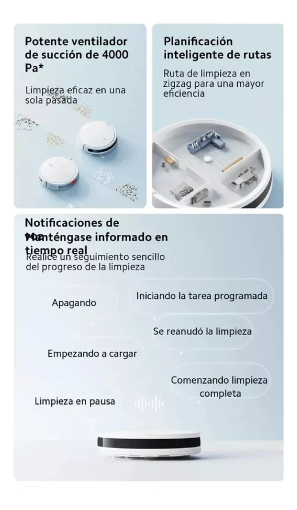 ¡Oferta! Xiaomi Robot Vacuum S20 WiFi BHR8648US - Imagen 3