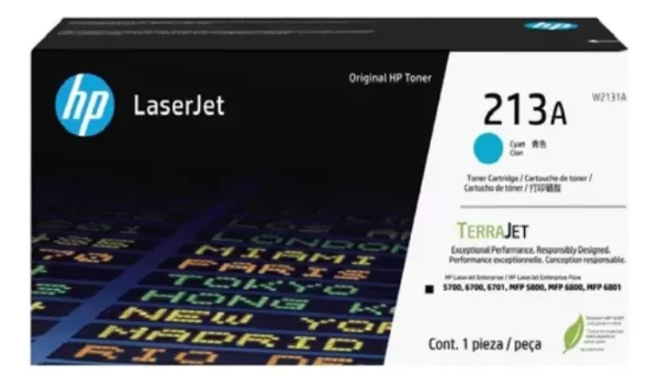 ¡Oferta! HP 213A Cartucho de tóner Laserjet original CYAN W2131A