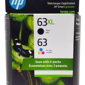 HP 2-Pack Cartuchos 63XL negro/63 tricolor F6U64AN/F6U61AN
