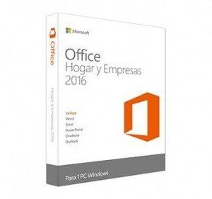 Microsoft Office Hogar y Empresas 2016 Español 32/64-bi 1 PC P-Windows T5D-02294