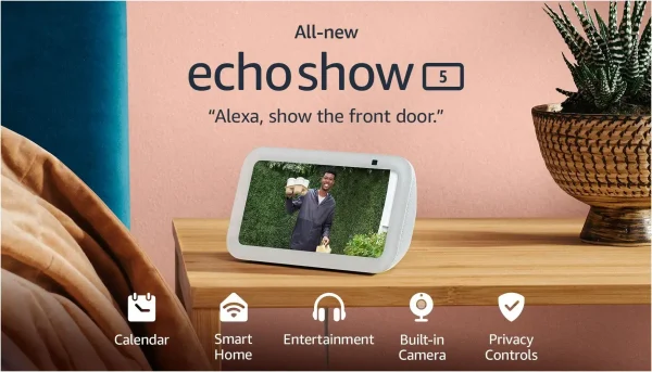 AMAZON ECHO SHOW 5 CON ALEXA WIFI B09B2QTGF - Imagen 5