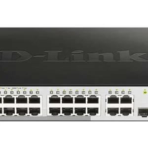 D-Link Switch 24 10/100/1000BASE-T PoE + 4 100/1000 DGS-1210-28P