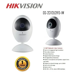 HIKVISION CAMARA WIFI TIPO CUBO IP 2MP DS‐2CV2U21FD‐IW