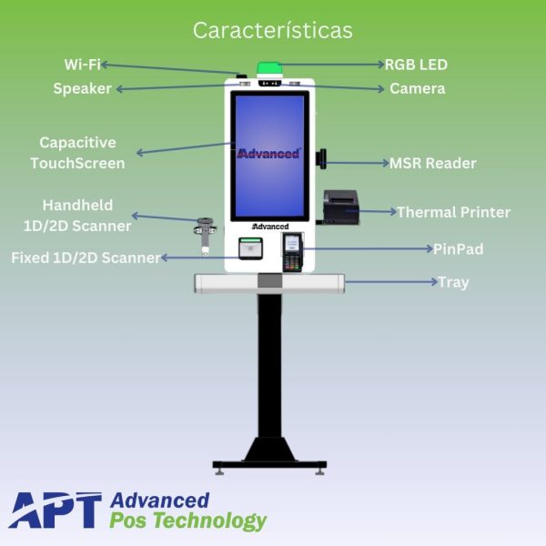 ADVANCED EQUIPO DE AUTO SERVICIO 24" Touch APT-ASSC03