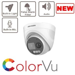 HIKVISION CAMARA DOMO COLORVU + PIR (ACUSENSE) DS‐2CE72DF3T‐PIRXOS 2.8MM