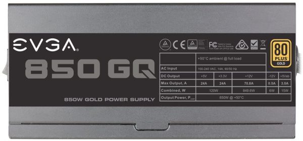 FUENTE PODER EVGA 850W GQ 80 PLUS GOLD ATX  210-GQ-0850-V1 - Imagen 4