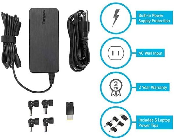 Targus Cargador de laptop universal  90W AC APA90US