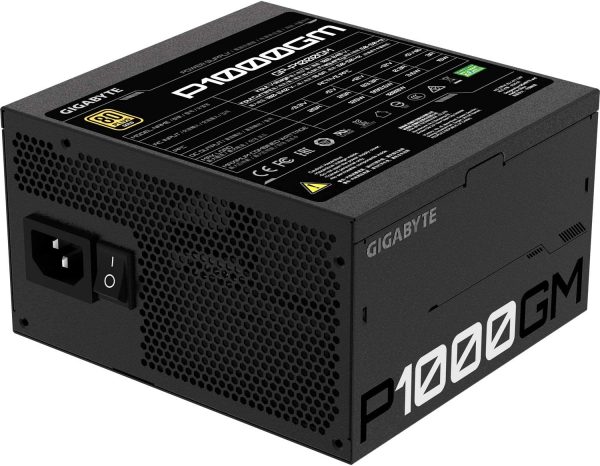 Gigabyte 1000W fuente  80 Plus Gold certificada P1000GM - Imagen 2