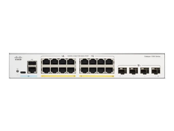 ¡Oferta! Cisco Catalyst C1300-16P-4X 16-Port Gigabit PoE+ C1300-16P-4X