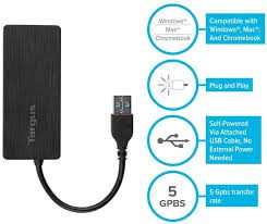 Targus  Hub USB 3.0 de 4 puertos ACH124US