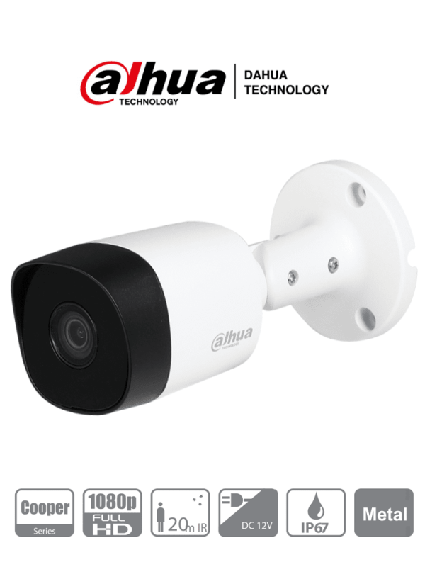 CAMARA BALA DAHUA 2MP 2.8MM IP67 DH-B2A21N