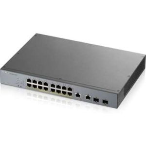 Zyxel 16-Port Gigabit PoE+ L2 Unmanaged Switch GS1350-18HP
