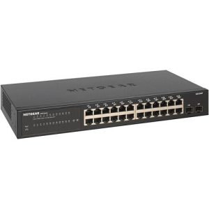Netgear S350 GS324T 24-Port Gigabit Managed Switch SFP GS324T-100NAS