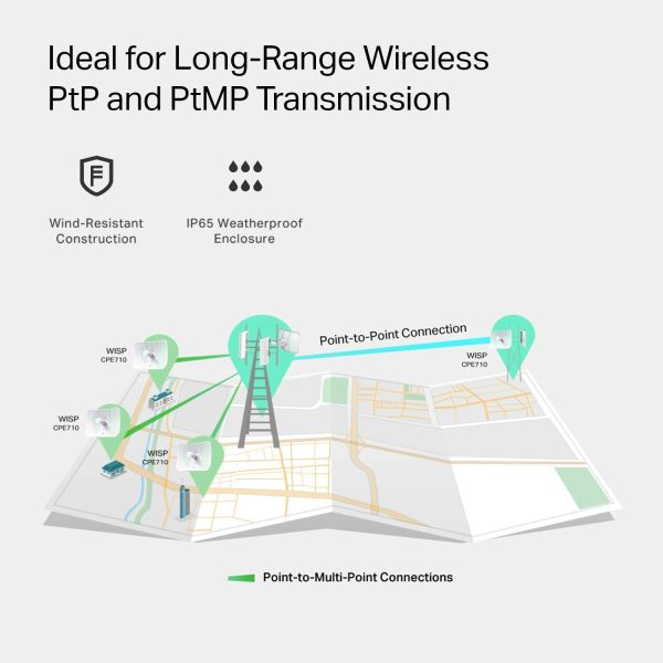 ¡Oferta! TP-LINK CPE710 EXTERIOR ANTENA 23DBI 5GHZ 15KM+ CPE710 - Imagen 5