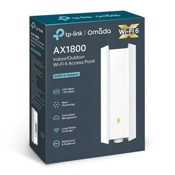 ¡Oferta! TP-LINK Access Point AX1800 DUAL BAND WIFI-6 OUTDOOR EAP610-OUTDOOR