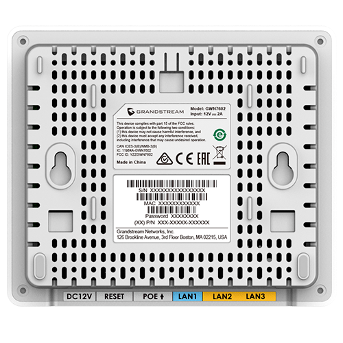 Grandstream GWN7604 Punto de acceso WiFi 6 GWN7604 Grandstream GWN7604 Punto de acceso WiFi 6 GWN7604