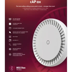 ¡Oferta! MikroTik Access Point  AX1800 WiFi6 cAPGi-5HaxD2HaxD