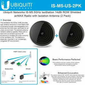 ¡Oferta! Ubiquiti IsoStation M5 Radio airMAX IS-M5-US